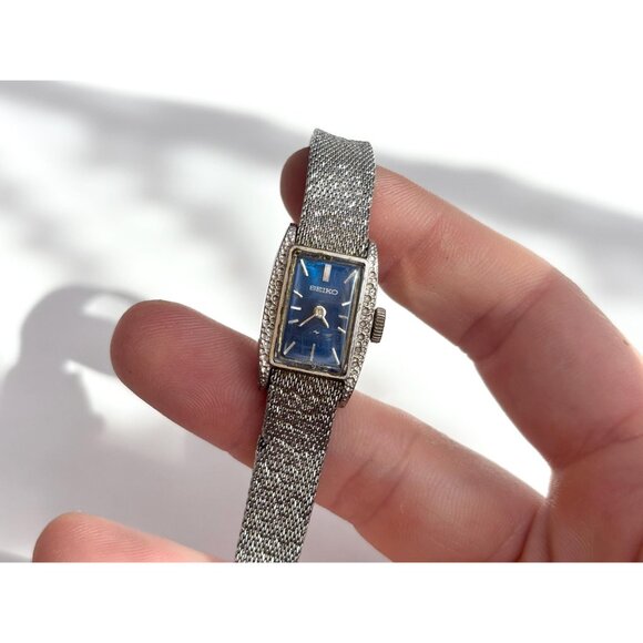 Seiko 11-3189 Silver Mechanical Ladies Vintage Wristwatch - 15mm - WORKS! - Picture 12 of 13